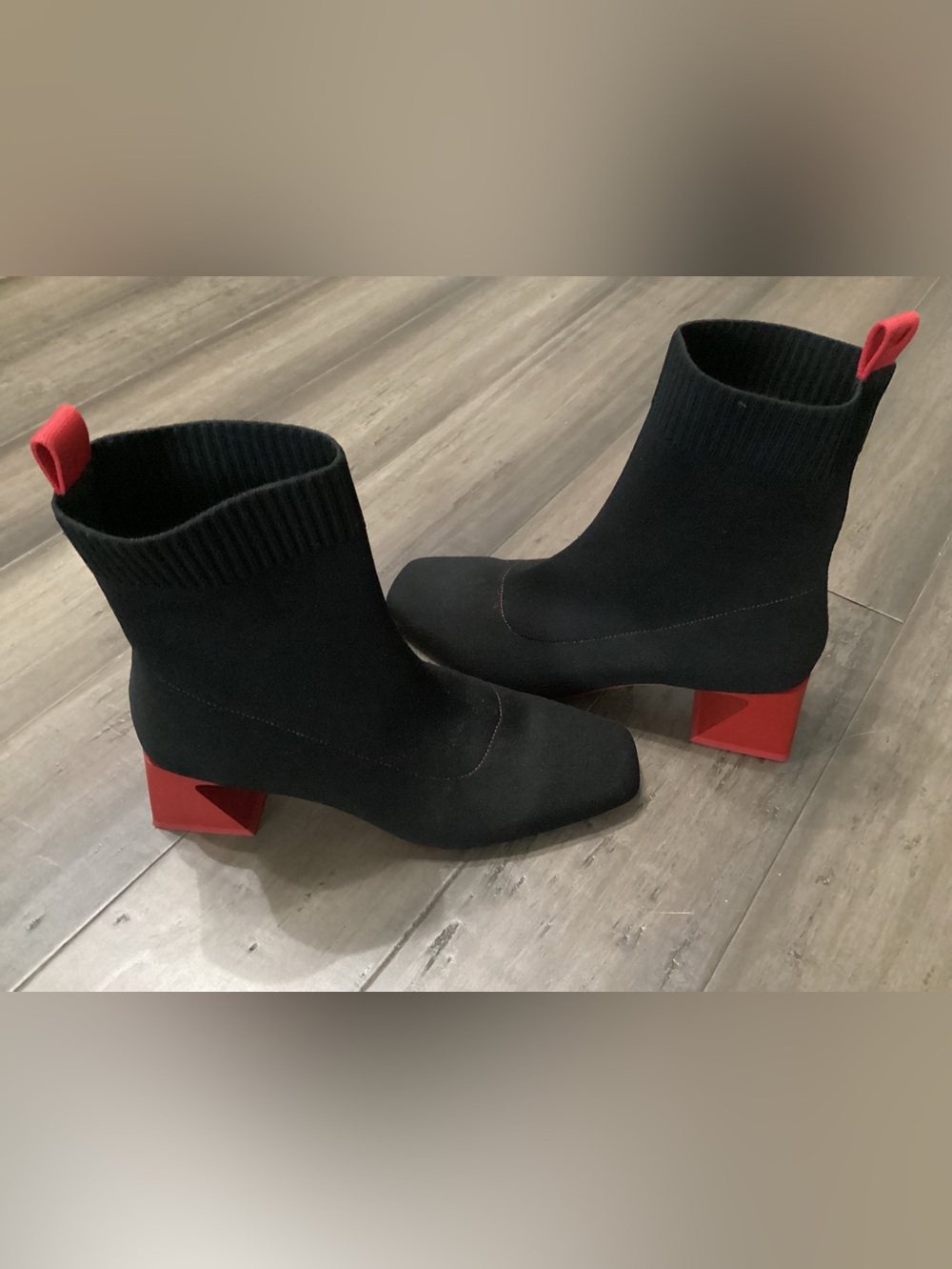 VIVAIA 39 8.5 Square-Toe Water-Repellent Block Heeled Boots (Regina Pro) - Picture 2 of 10